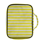 Yellow Striped Pattern Print Front Pocket Bible Bag
