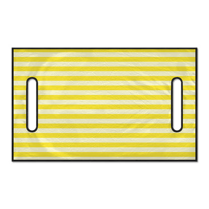 Yellow Striped Pattern Print Golf Cart Seat Cover