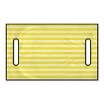 Yellow Striped Pattern Print Golf Cart Seat Cover