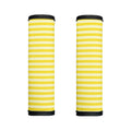 Yellow Striped Pattern Print Handle Covers