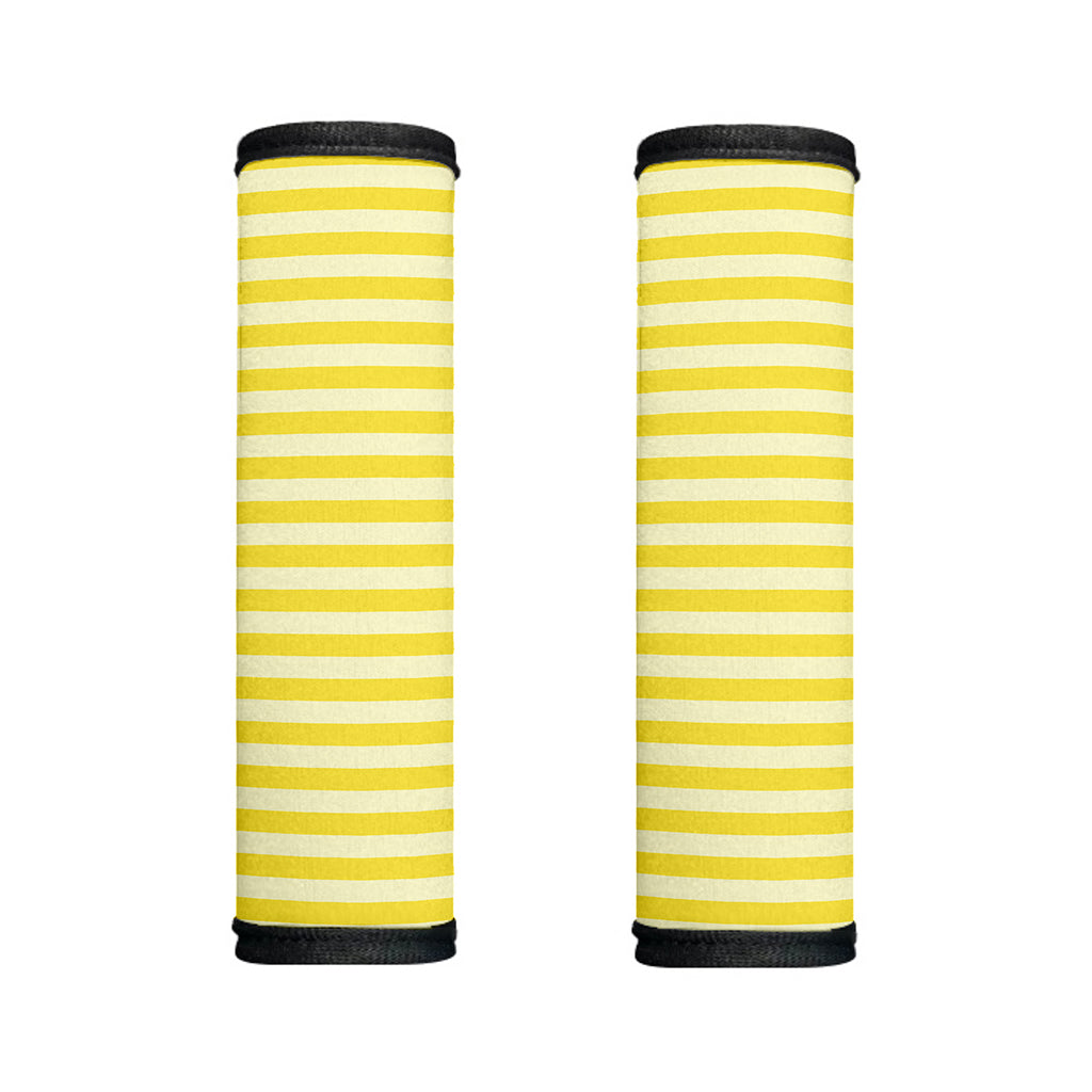 Yellow Striped Pattern Print Handle Covers