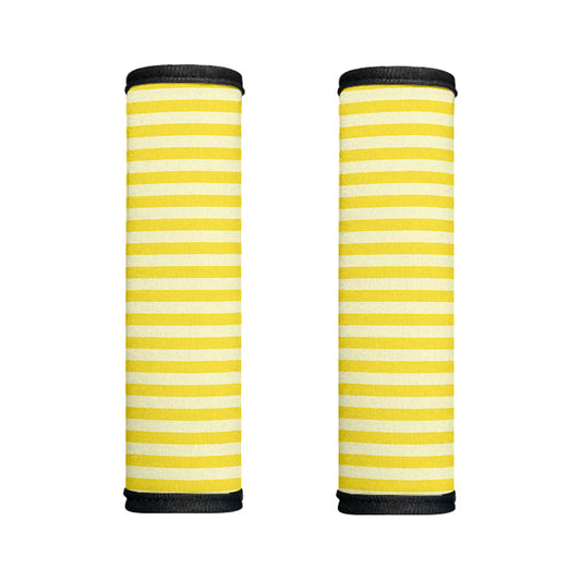 Yellow Striped Pattern Print Handle Covers