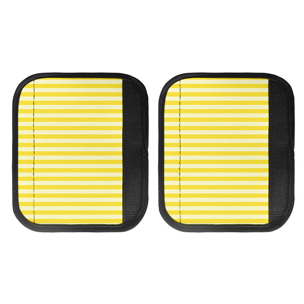 Yellow Striped Pattern Print Handle Covers