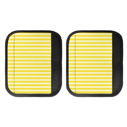 Yellow Striped Pattern Print Handle Covers