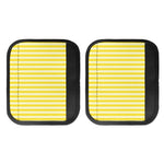 Yellow Striped Pattern Print Handle Covers