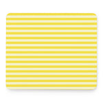 Yellow Striped Pattern Print Mouse Pad