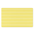 Yellow Striped Pattern Print Polyester Doormat