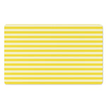 Yellow Striped Pattern Print Polyester Doormat