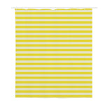 Yellow Striped Pattern Print Polyester Shower Curtain
