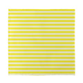 Yellow Striped Pattern Print Silk Bandana