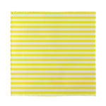 Yellow Striped Pattern Print Silk Bandana