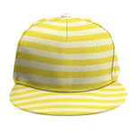 Yellow Striped Pattern Print Snapback Cap