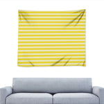 Yellow Striped Pattern Print Tapestry