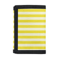 Yellow Striped Pattern Print Trifold Wallet