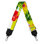 Yellow Striped Pineapple Pattern Print Bag Strap