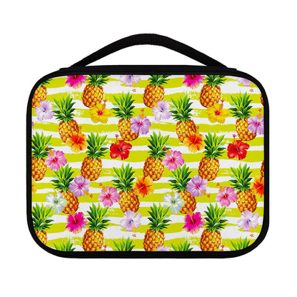Yellow Striped Pineapple Pattern Print Classic Bible Case