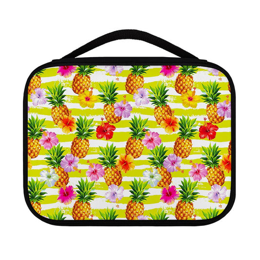 Yellow Striped Pineapple Pattern Print Classic Bible Case