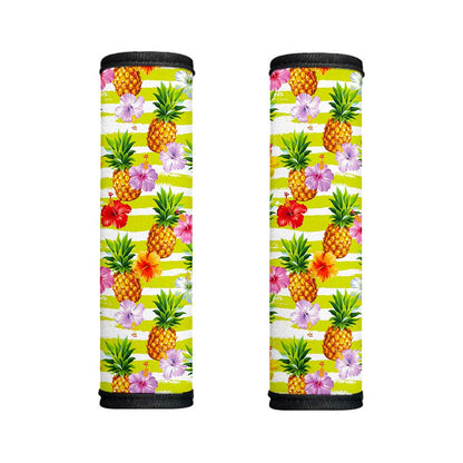 Yellow Striped Pineapple Pattern Print Handle Covers