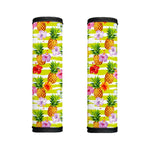 Yellow Striped Pineapple Pattern Print Handle Covers