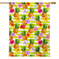 Yellow Striped Pineapple Pattern Print House Flag