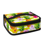 Yellow Striped Pineapple Pattern Print Small Lunch Bag