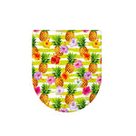 Yellow Striped Pineapple Pattern Print Toilet Lid Cover