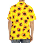 Yellow Sunflower Pattern Print Aloha Shirt