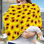 Yellow Sunflower Pattern Print Baby Seat Cover