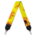 Yellow Sunflower Pattern Print Bag Strap