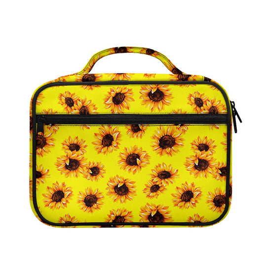 Yellow Sunflower Pattern Print Briefcase Bible Bag