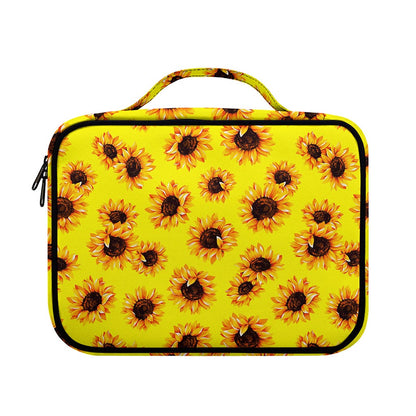 Yellow Sunflower Pattern Print Briefcase Bible Bag