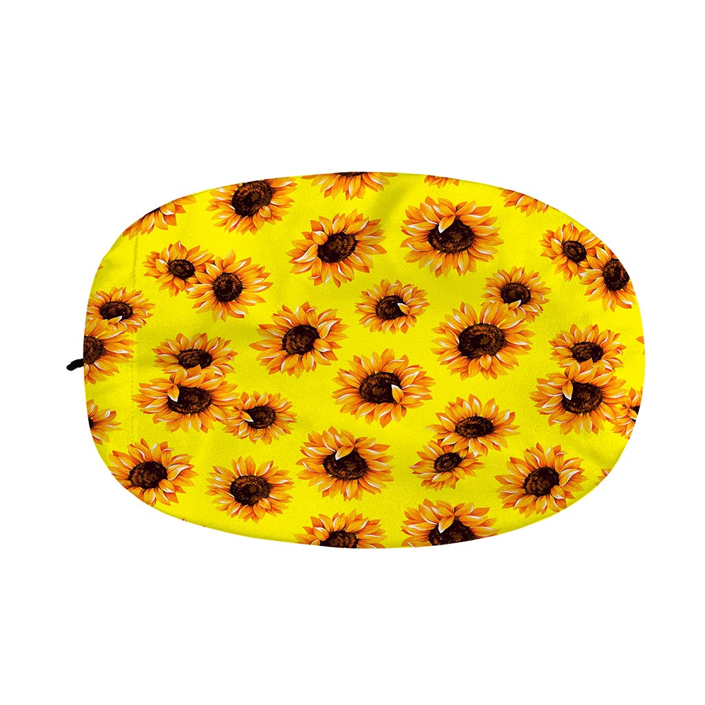 Yellow Sunflower Pattern Print Car Side Mirror Covers