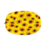 Yellow Sunflower Pattern Print Car Side Mirror Covers