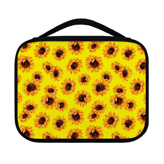 Yellow Sunflower Pattern Print Classic Bible Case