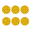 Yellow Sunflower Pattern Print Coaster Set