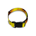 Yellow Sunflower Pattern Print Dog Collar