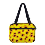 Yellow Sunflower Pattern Print Double Strap Bible Bag