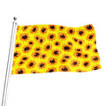 Yellow Sunflower Pattern Print Flag