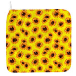 Yellow Sunflower Pattern Print Hand Towel