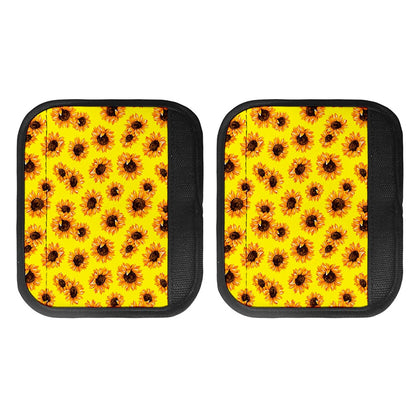 Yellow Sunflower Pattern Print Handle Covers