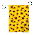 Yellow Sunflower Pattern Print House Flag