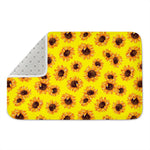 Yellow Sunflower Pattern Print Indoor Door Mat