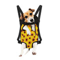 Yellow Sunflower Pattern Print Pet Carrier Backpack