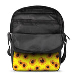 Yellow Sunflower Pattern Print Rectangular Crossbody Bag