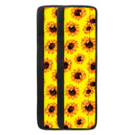 Yellow Sunflower Pattern Print Refrigerator Handle Covers
