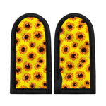 Yellow Sunflower Pattern Print Skillet Handle Cover