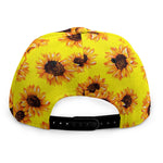 Yellow Sunflower Pattern Print Snapback Cap