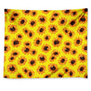 Yellow Sunflower Pattern Print Tapestry