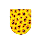 Yellow Sunflower Pattern Print Toilet Lid Cover