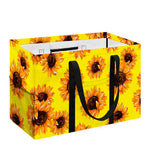 Yellow Sunflower Pattern Print Utility Tote Bag